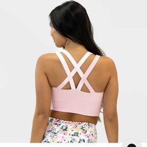 Senita pink lemonade sierra sports bra